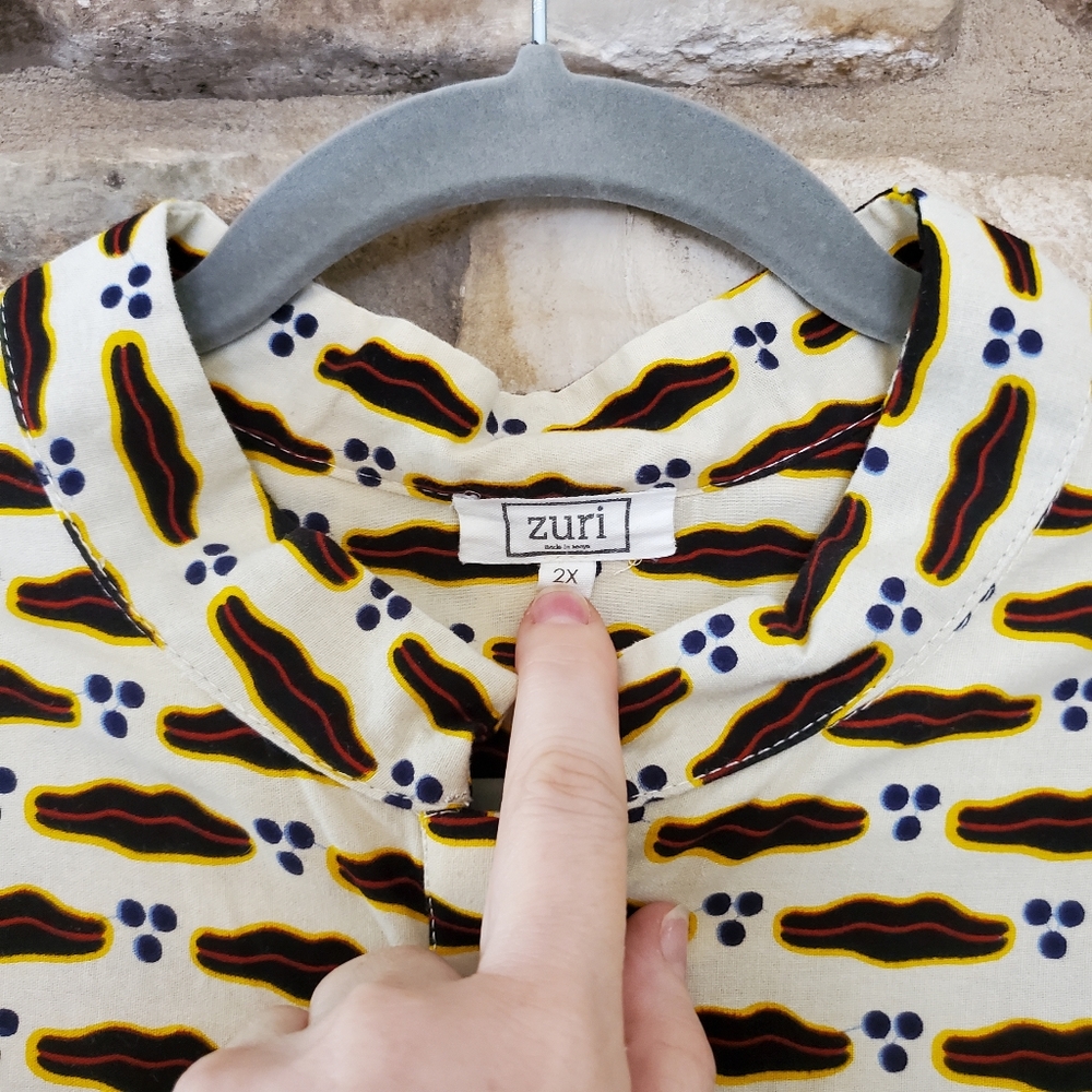 Zuri Kenya Shirt in Bean There 2XL